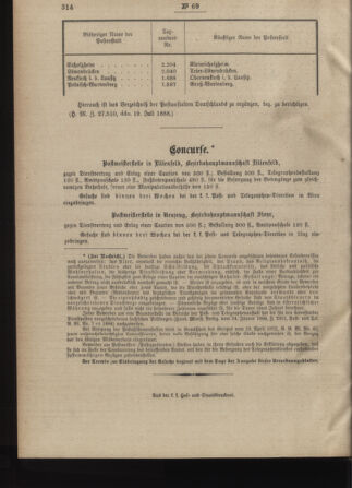 Post- und Telegraphen-Verordnungsblatt für das Verwaltungsgebiet des K.-K. Handelsministeriums 18880801 Seite: 8