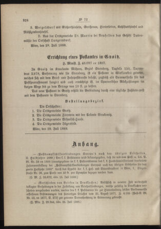 Post- und Telegraphen-Verordnungsblatt für das Verwaltungsgebiet des K.-K. Handelsministeriums 18880807 Seite: 2