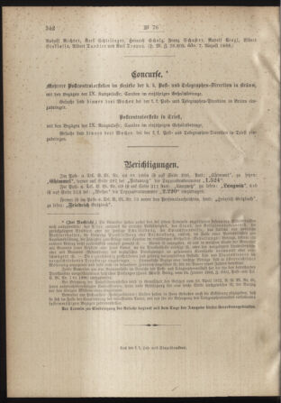 Post- und Telegraphen-Verordnungsblatt für das Verwaltungsgebiet des K.-K. Handelsministeriums 18880826 Seite: 4