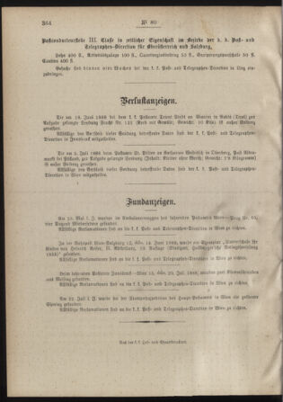 Post- und Telegraphen-Verordnungsblatt für das Verwaltungsgebiet des K.-K. Handelsministeriums 18880831 Seite: 4