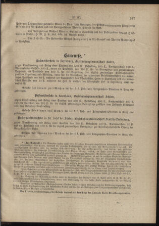 Post- und Telegraphen-Verordnungsblatt für das Verwaltungsgebiet des K.-K. Handelsministeriums 18880906 Seite: 3