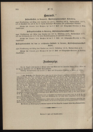 Post- und Telegraphen-Verordnungsblatt für das Verwaltungsgebiet des K.-K. Handelsministeriums 18880917 Seite: 4