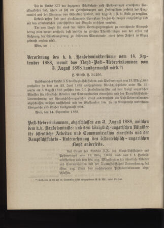 Post- und Telegraphen-Verordnungsblatt für das Verwaltungsgebiet des K.-K. Handelsministeriums 18880920 Seite: 24