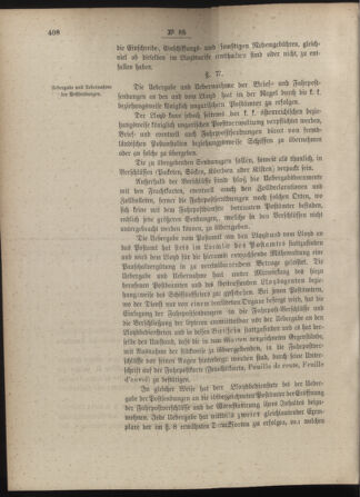 Post- und Telegraphen-Verordnungsblatt für das Verwaltungsgebiet des K.-K. Handelsministeriums 18880920 Seite: 28