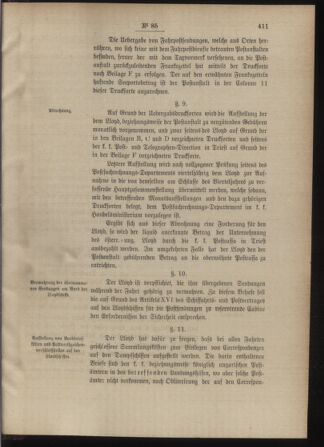 Post- und Telegraphen-Verordnungsblatt für das Verwaltungsgebiet des K.-K. Handelsministeriums 18880920 Seite: 31