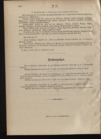 Post- und Telegraphen-Verordnungsblatt für das Verwaltungsgebiet des K.-K. Handelsministeriums 18880928 Seite: 4