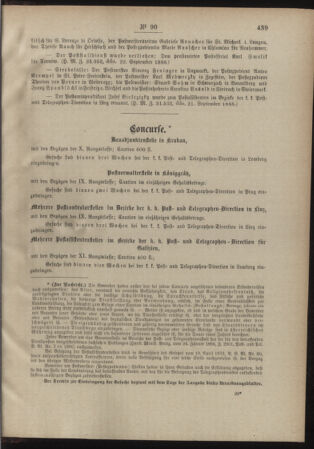 Post- und Telegraphen-Verordnungsblatt für das Verwaltungsgebiet des K.-K. Handelsministeriums 18880929 Seite: 3