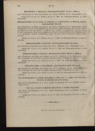 Post- und Telegraphen-Verordnungsblatt für das Verwaltungsgebiet des K.-K. Handelsministeriums 18880929 Seite: 4