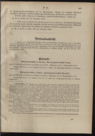 Post- und Telegraphen-Verordnungsblatt für das Verwaltungsgebiet des K.-K. Handelsministeriums 18880930 Seite: 3