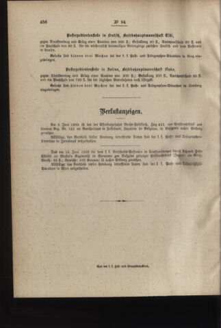 Post- und Telegraphen-Verordnungsblatt für das Verwaltungsgebiet des K.-K. Handelsministeriums 18881010 Seite: 4