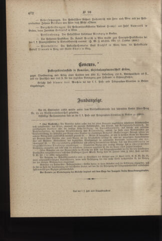 Post- und Telegraphen-Verordnungsblatt für das Verwaltungsgebiet des K.-K. Handelsministeriums 18881028 Seite: 4