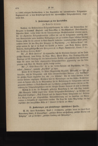 Post- und Telegraphen-Verordnungsblatt für das Verwaltungsgebiet des K.-K. Handelsministeriums 18881103 Seite: 2