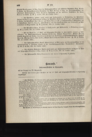 Post- und Telegraphen-Verordnungsblatt für das Verwaltungsgebiet des K.-K. Handelsministeriums 18881110 Seite: 2