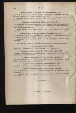 Post- und Telegraphen-Verordnungsblatt für das Verwaltungsgebiet des K.-K. Handelsministeriums 18881120 Seite: 4