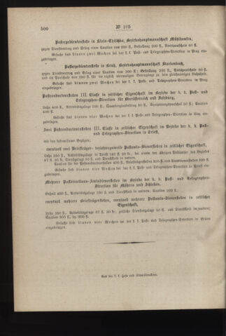 Post- und Telegraphen-Verordnungsblatt für das Verwaltungsgebiet des K.-K. Handelsministeriums 18881124 Seite: 4