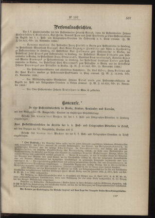 Post- und Telegraphen-Verordnungsblatt für das Verwaltungsgebiet des K.-K. Handelsministeriums 18881201 Seite: 3