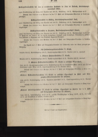 Post- und Telegraphen-Verordnungsblatt für das Verwaltungsgebiet des K.-K. Handelsministeriums 18881206 Seite: 4