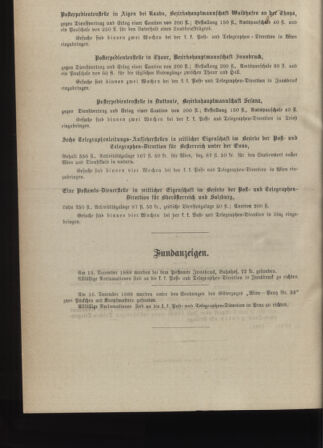 Post- und Telegraphen-Verordnungsblatt für das Verwaltungsgebiet des K.-K. Handelsministeriums 18881231 Seite: 6