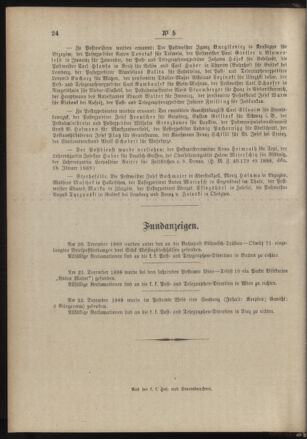 Post- und Telegraphen-Verordnungsblatt für das Verwaltungsgebiet des K.-K. Handelsministeriums 18890130 Seite: 4