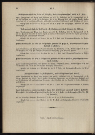 Post- und Telegraphen-Verordnungsblatt für das Verwaltungsgebiet des K.-K. Handelsministeriums 18890212 Seite: 4