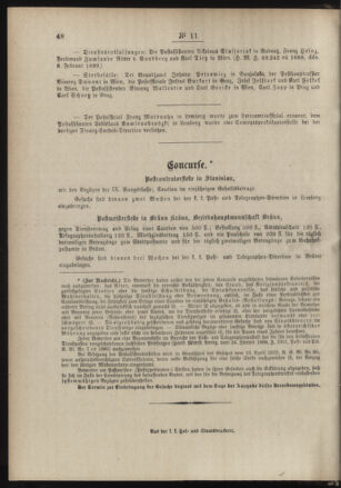 Post- und Telegraphen-Verordnungsblatt für das Verwaltungsgebiet des K.-K. Handelsministeriums 18890220 Seite: 4