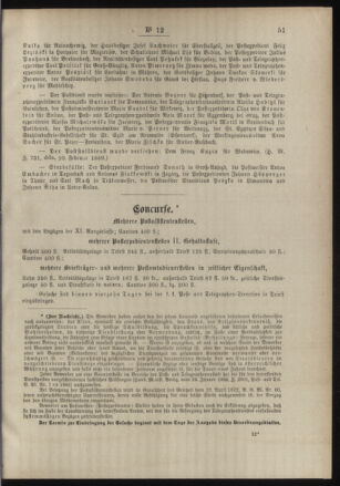 Post- und Telegraphen-Verordnungsblatt für das Verwaltungsgebiet des K.-K. Handelsministeriums 18890222 Seite: 3