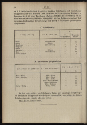 Post- und Telegraphen-Verordnungsblatt für das Verwaltungsgebiet des K.-K. Handelsministeriums 18890225 Seite: 2