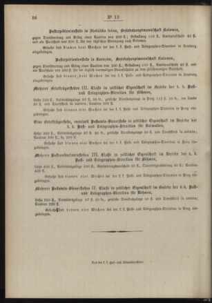 Post- und Telegraphen-Verordnungsblatt für das Verwaltungsgebiet des K.-K. Handelsministeriums 18890225 Seite: 4