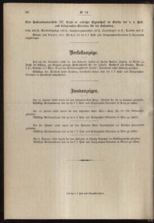 Post- und Telegraphen-Verordnungsblatt für das Verwaltungsgebiet des K.-K. Handelsministeriums 18890306 Seite: 4