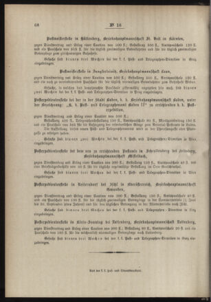 Post- und Telegraphen-Verordnungsblatt für das Verwaltungsgebiet des K.-K. Handelsministeriums 18890314 Seite: 4