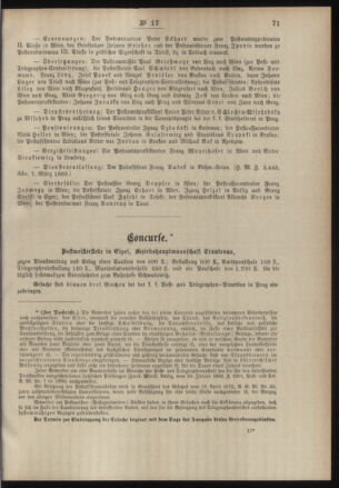 Post- und Telegraphen-Verordnungsblatt für das Verwaltungsgebiet des K.-K. Handelsministeriums 18890315 Seite: 3