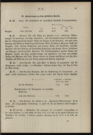 Post- und Telegraphen-Verordnungsblatt für das Verwaltungsgebiet des K.-K. Handelsministeriums 18890323 Seite: 3