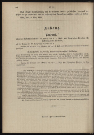 Post- und Telegraphen-Verordnungsblatt für das Verwaltungsgebiet des K.-K. Handelsministeriums 18890328 Seite: 4