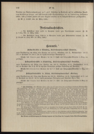 Post- und Telegraphen-Verordnungsblatt für das Verwaltungsgebiet des K.-K. Handelsministeriums 18890329 Seite: 6