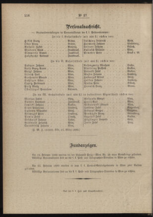 Post- und Telegraphen-Verordnungsblatt für das Verwaltungsgebiet des K.-K. Handelsministeriums 18890410 Seite: 4