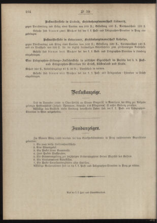 Post- und Telegraphen-Verordnungsblatt für das Verwaltungsgebiet des K.-K. Handelsministeriums 18890518 Seite: 4