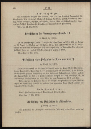 Post- und Telegraphen-Verordnungsblatt für das Verwaltungsgebiet des K.-K. Handelsministeriums 18890528 Seite: 2