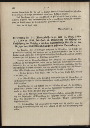 Post- und Telegraphen-Verordnungsblatt für das Verwaltungsgebiet des K.-K. Handelsministeriums 18890530 Seite: 2