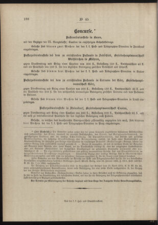 Post- und Telegraphen-Verordnungsblatt für das Verwaltungsgebiet des K.-K. Handelsministeriums 18890608 Seite: 4