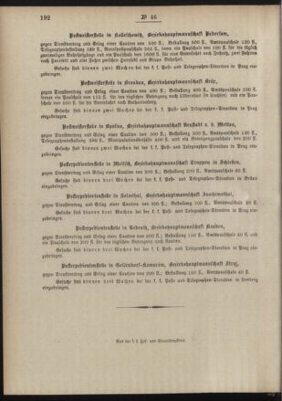 Post- und Telegraphen-Verordnungsblatt für das Verwaltungsgebiet des K.-K. Handelsministeriums 18890615 Seite: 4