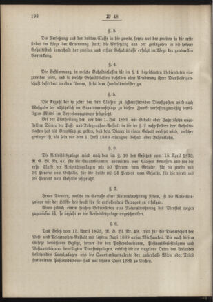 Post- und Telegraphen-Verordnungsblatt für das Verwaltungsgebiet des K.-K. Handelsministeriums 18890621 Seite: 2