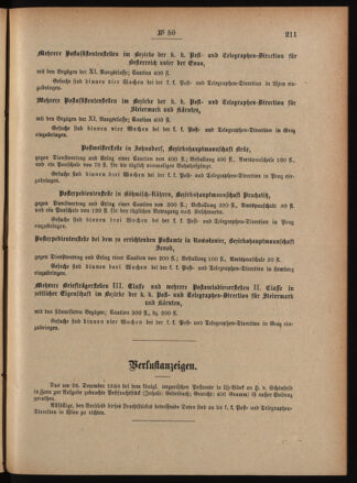 Post- und Telegraphen-Verordnungsblatt für das Verwaltungsgebiet des K.-K. Handelsministeriums 18890630 Seite: 7