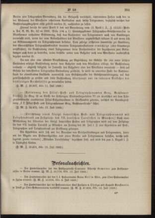 Post- und Telegraphen-Verordnungsblatt für das Verwaltungsgebiet des K.-K. Handelsministeriums 18890725 Seite: 3