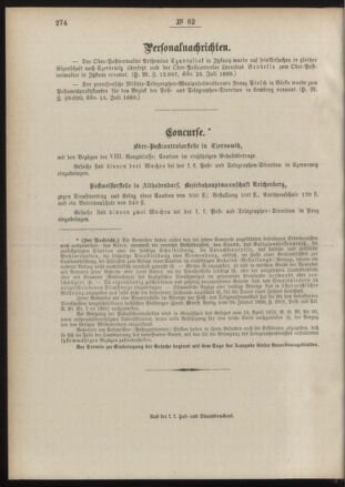 Post- und Telegraphen-Verordnungsblatt für das Verwaltungsgebiet des K.-K. Handelsministeriums 18890805 Seite: 4