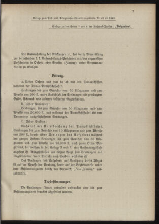 Post- und Telegraphen-Verordnungsblatt für das Verwaltungsgebiet des K.-K. Handelsministeriums 18890805 Seite: 5