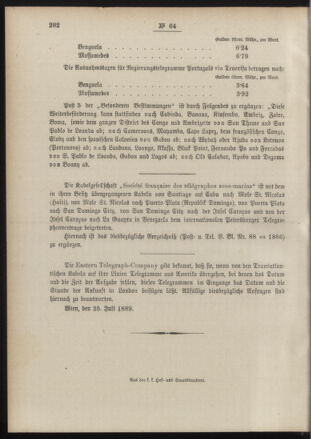 Post- und Telegraphen-Verordnungsblatt für das Verwaltungsgebiet des K.-K. Handelsministeriums 18890807 Seite: 4