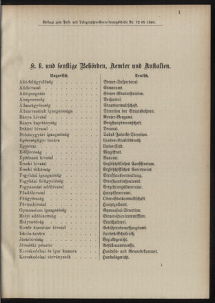 Post- und Telegraphen-Verordnungsblatt für das Verwaltungsgebiet des K.-K. Handelsministeriums 18890903 Seite: 5