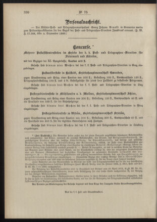 Post- und Telegraphen-Verordnungsblatt für das Verwaltungsgebiet des K.-K. Handelsministeriums 18890912 Seite: 4