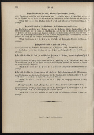 Post- und Telegraphen-Verordnungsblatt für das Verwaltungsgebiet des K.-K. Handelsministeriums 18891005 Seite: 4