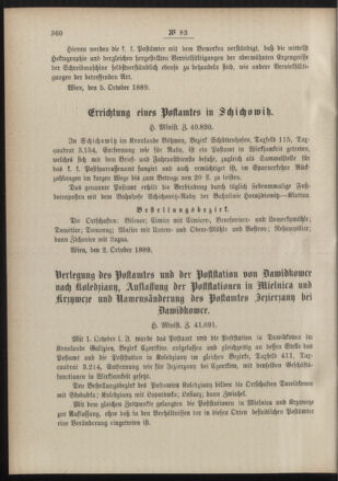 Post- und Telegraphen-Verordnungsblatt für das Verwaltungsgebiet des K.-K. Handelsministeriums 18891012 Seite: 2